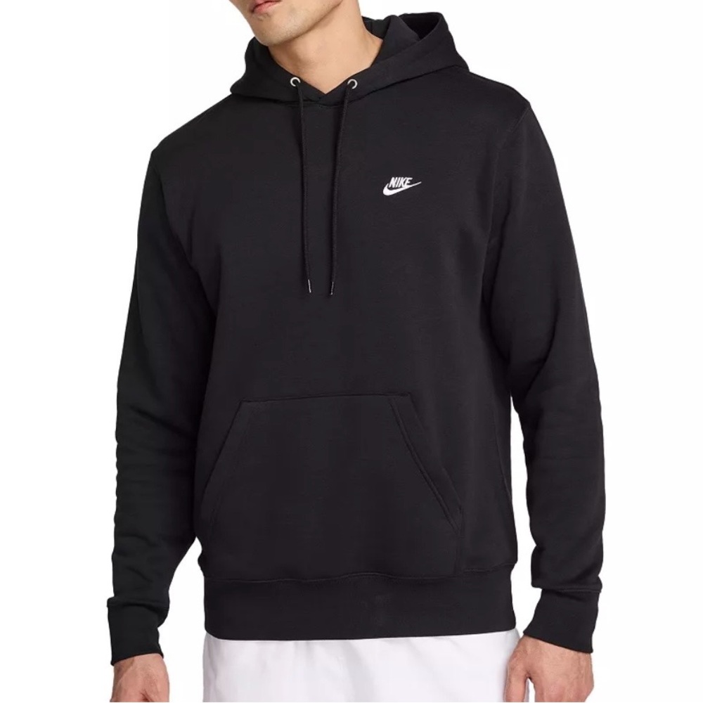 Nike Club Men's Pullover Fleece Logo Hoodie-NWT-size XXL